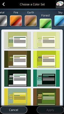 56 цветни теми, от които да избирате, във версията SMART.