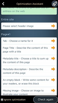 Уникално за SimDif е, че можете да активирате асистента за оптимизация.
